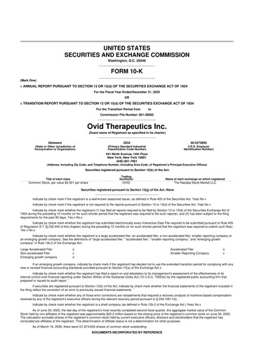 Thumbnail Ovid Therapeutics
 10-K Annual Report 2025