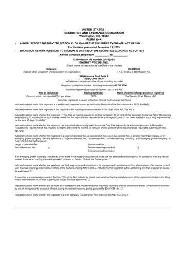 Miniature Energy Focus 10-K Rapport annuel 2025