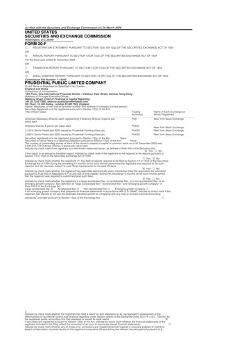 Thumbnail Prudential 20-F Annual Report 2025