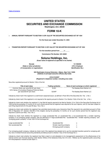 Vorschaubild Soluna Holdings 10-K Jahresbericht 2025