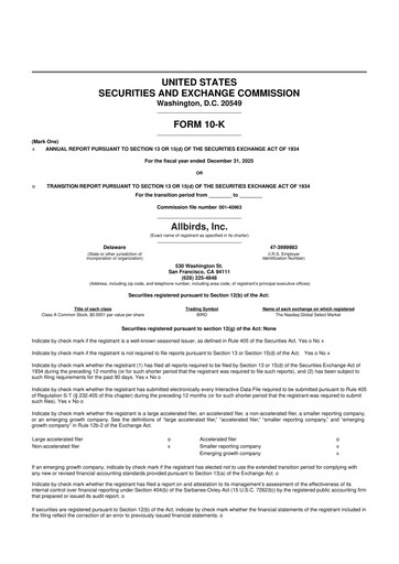 Vorschaubild Allbirds 10-K Jahresbericht 2025