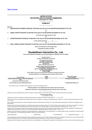 Thumbnail DoubleDown Interactive 20-F Annual Report 2025