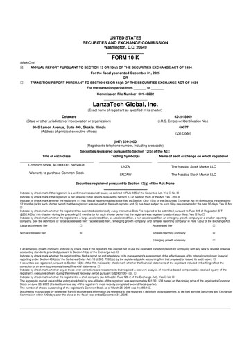 Miniature LanzaTech Global 10-K Rapport annuel 2025