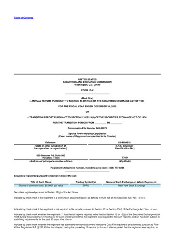 Thumbnail Spruce Power 10-K Annual Report 2025