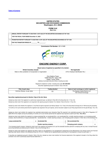 Miniature enCore Energy 10-K Rapport annuel 2025