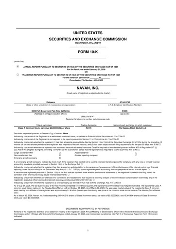 Thumbnail Navan 10-K Annual Report 