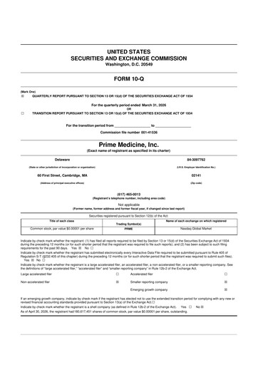 Thumbnail Prime Medicine 10-Q Quarterly Report FY 