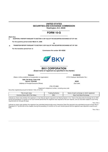 Vorschaubild BKV Corporation 10-Q Quartalsbericht  