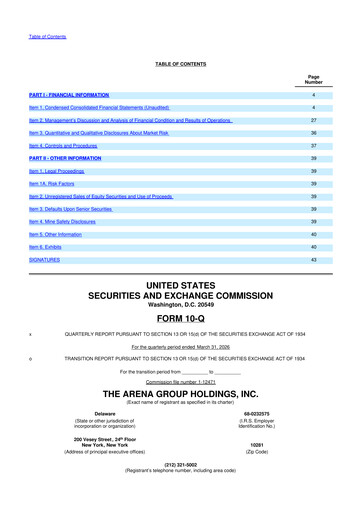 Thumbnail The Arena Group 10-Q Quarterly Report FY2026 