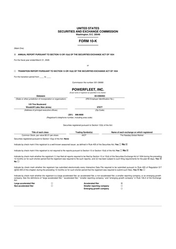 Thumbnail PowerFleet
 10-K Annual Report 2026