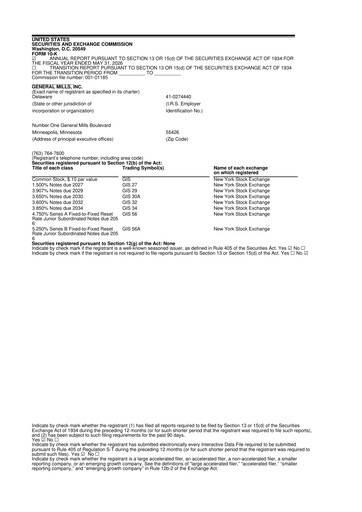 Thumbnail General Mills 10-K Annual Report 2026