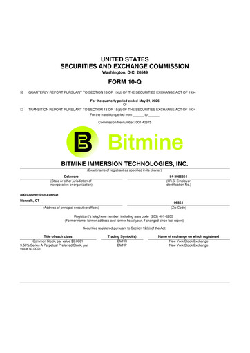 Thumbnail Bitmine Immersion Technologies 10-Q Quarterly Report FY2026 