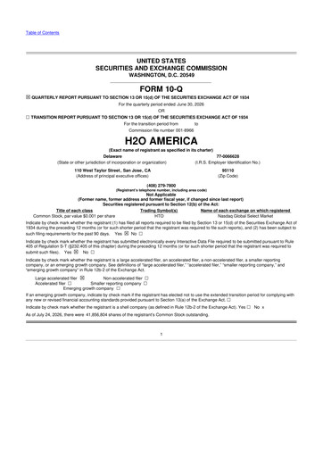 Thumbnail SJW Group
 10-Q Quarterly Report FY2026 