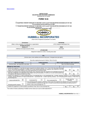 Thumbnail Hubbell 10-Q Quarterly Report FY2026 