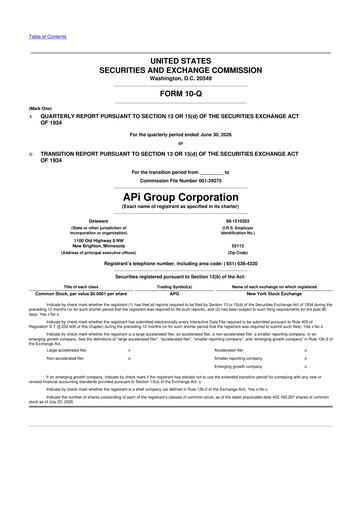 Thumbnail APi Group 10-Q Quarterly Report FY2026 