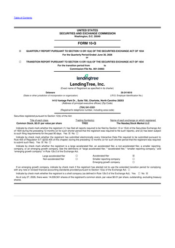 Vorschaubild LendingTree 10-Q Quartalsbericht 2026 