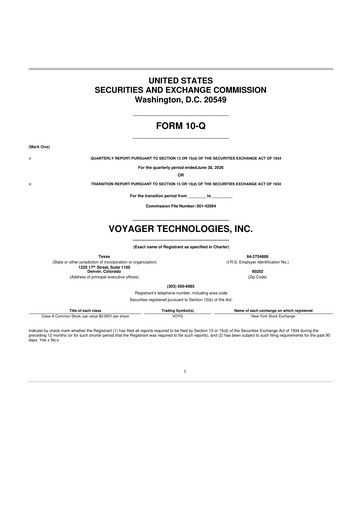 Thumbnail Voyager Technologies 10-Q Quarterly Report FY2026 