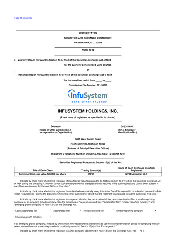 Thumbnail InfuSystem 10-Q Quarterly Report FY2026 