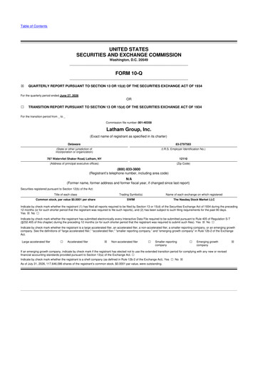 Miniature Latham Group 10-Q Rapport trimestriel 2026 
