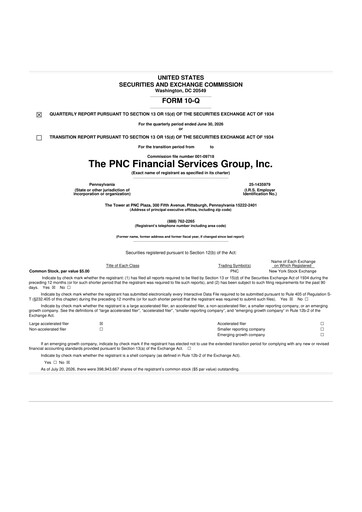 Vorschaubild PNC Financial Services 10-Q Quartalsbericht 2026 