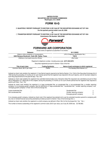 Thumbnail Forward Air 10-Q Quarterly Report FY2026 