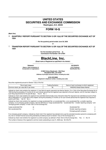 Thumbnail BlackLine 10-Q Quarterly Report FY2026 