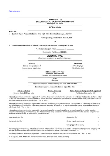 Vorschaubild Azenta 10-Q Quartalsbericht 2026 