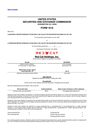 Thumbnail Red Cat Holdings 10-Q Quarterly Report FY2026 