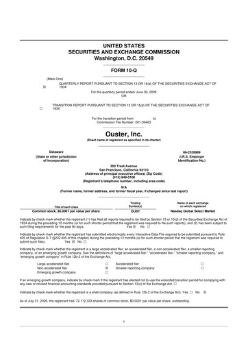 Thumbnail Ouster 10-Q Quarterly Report FY2026 