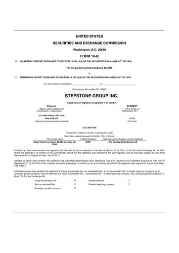 Vorschaubild StepStone Group
 10-Q Quartalsbericht 2027 