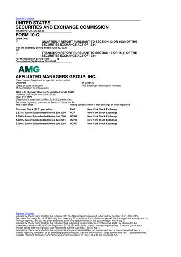 Thumbnail Affiliated Managers Group 10-Q Quarterly Report FY2026 
