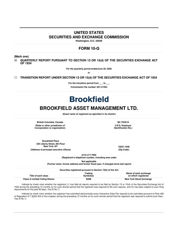 Vorschaubild Brookfield Asset Management 10-Q Quartalsbericht 2026 