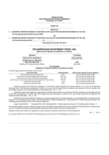 Vorschaubild TPG Mortgage Investment Trust 10-Q Quartalsbericht 2026 