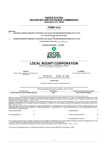 Thumbnail Local Bounti 10-Q Quarterly Report FY2026 