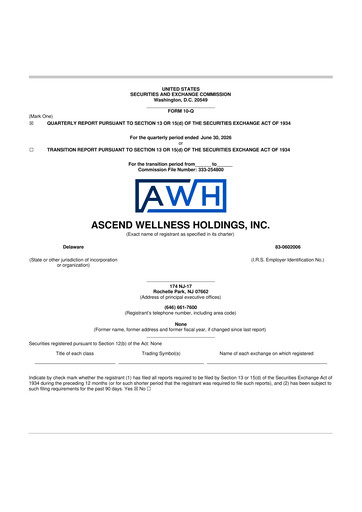 Thumbnail Ascend Wellness (AWH) 10-Q Quarterly Report FY2026 