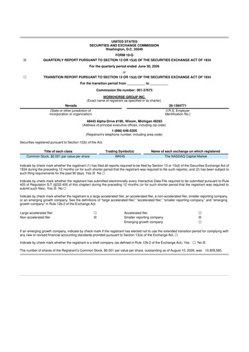 Miniature Workhorse Group
 10-Q Rapport trimestriel 2026 
