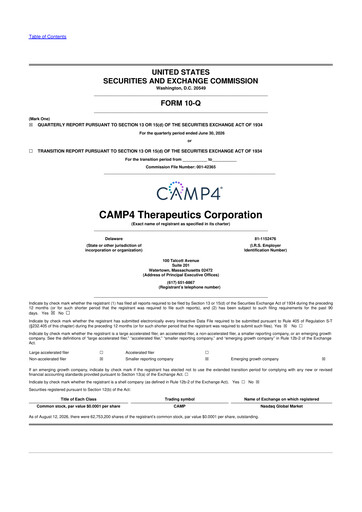 Thumbnail CAMP4 Therapeutics 10-Q Quarterly Report FY2026 