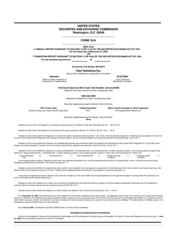 Miniature VIAVI Solutions
 10-K Rapport annuel 2026