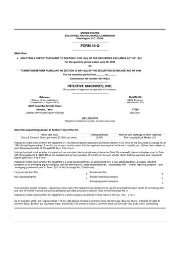Thumbnail Intuitive Machines 10-Q Quarterly Report FY2026 