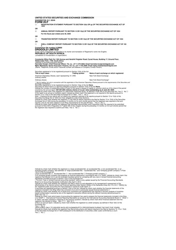 Miniature DRDGOLD 20-F Rapport annuel 2026