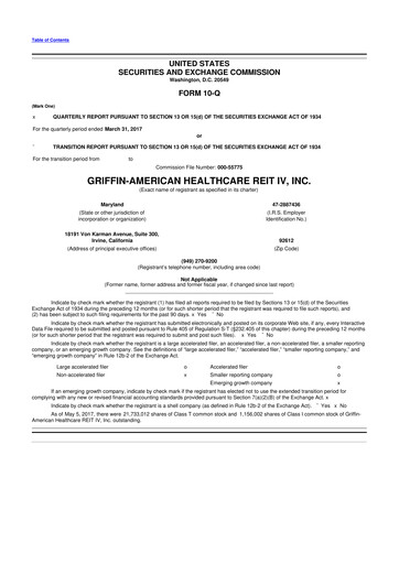 Thumbnail American Healthcare REIT 10-Q Quarterly Report FY2017 