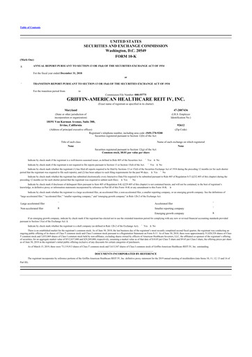 Thumbnail American Healthcare REIT 10-K Annual Report 2018