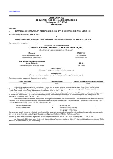 Thumbnail American Healthcare REIT 10-Q Quarterly Report FY2019 