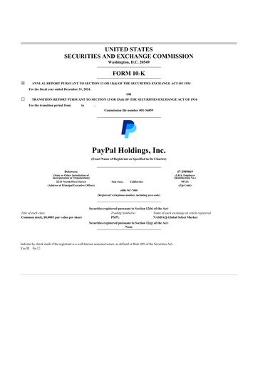 Thumbnail PayPal 10-K Annual Report 2024
