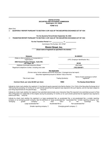 Thumbnail Rimini Street 10-Q Quarterly Report FY2022 