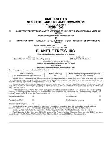 Thumbnail Planet Fitness
 10-Q Quarterly Report FY2024 
