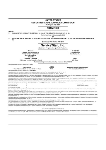 Miniature ServiceTitan 10-K Rapport annuel 2026