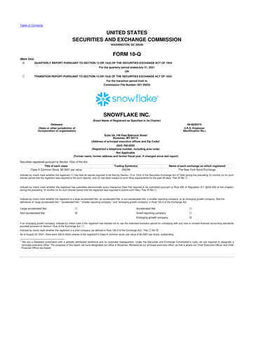 Thumbnail Snowflake 10-Q Quarterly Report FY2022 