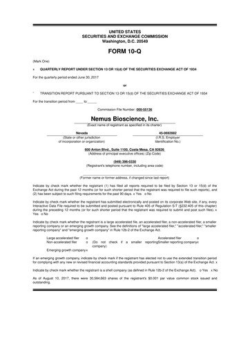 Vorschaubild Skye Bioscience 10-Q Quartalsbericht 2017 