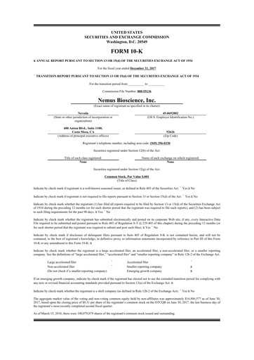 Thumbnail Skye Bioscience 10-K Annual Report 2017